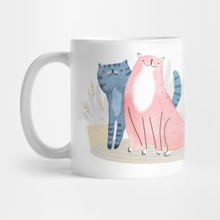 Spring watercolor cats Mug